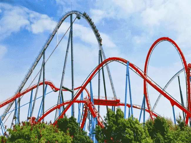 Roller Coaster Great Recession 2020 Crash